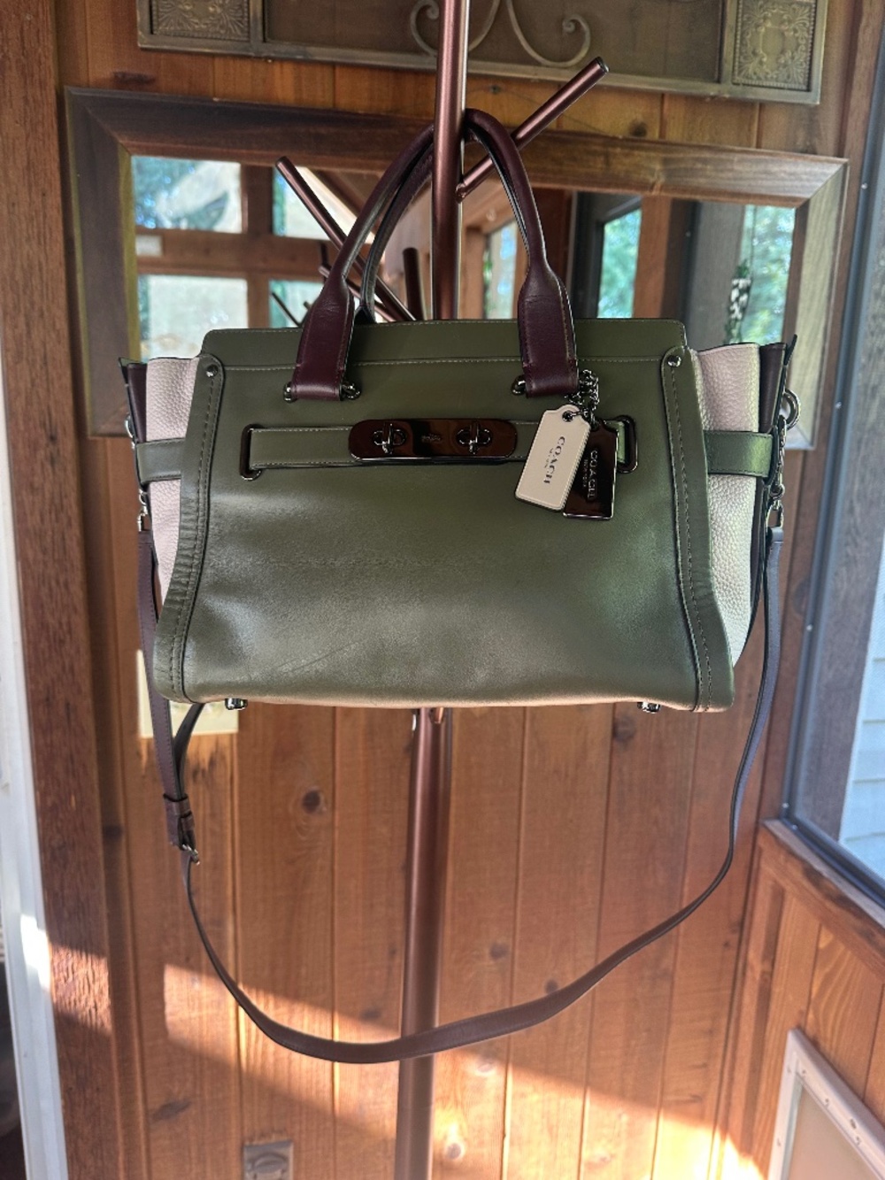 Coach Swagger 27 Colorblock Leather Satchel